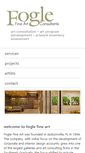 Mobile Screenshot of foglefineart.com